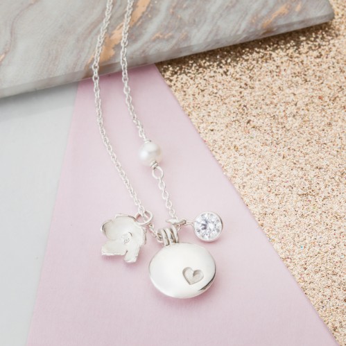 Good Luck Charm necklace, wishes of luck and happiness to the wearer