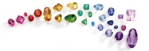 Coloured precious gemstones. Alternative engagement rings, not just diamonds