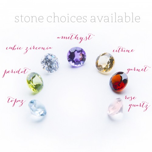 Semi precious gemstone choices available