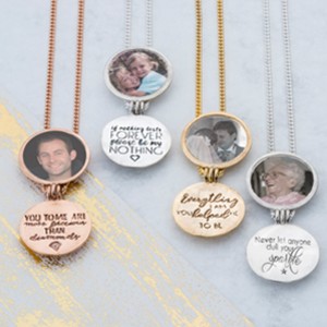 Four Sentimental Messages to choose from in these handmade initial lockets