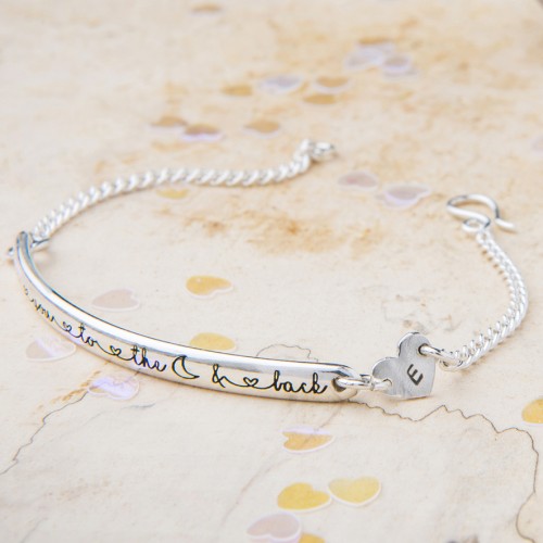 Love you to the moon and back bracelet